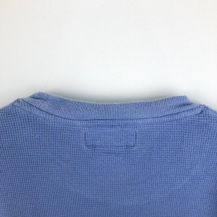 Ralph Lauren POLO RALPH LAUREN Thermal Ron T Waffle Men's L size cotton blue type Vintage Second Hand