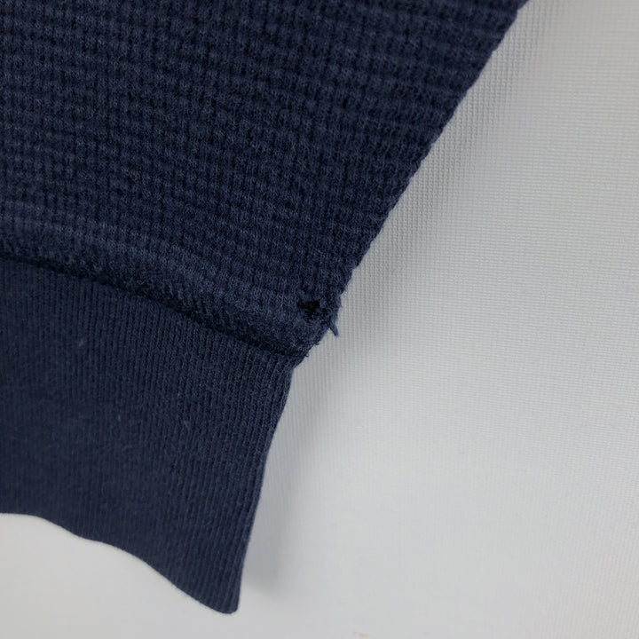 Ralph Lauren POLO RALPH LAUREN SLEEPWEAR Thermal Long T-shirt Waffle Men's M size cotton navy blue type Vintage Second Hand