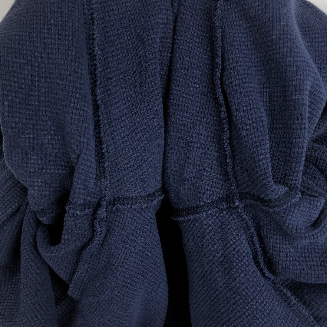 Ralph Lauren POLO RALPH LAUREN SLEEPWEAR Thermal Long T-shirt Waffle Men's M size cotton navy blue type Vintage Second Hand