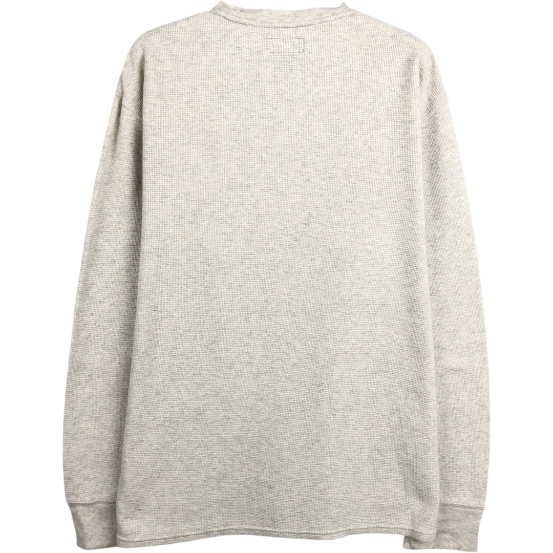 Ralph Lauren POLO RALPH LAUREN Thermal Ron T Waffle Men's L size cotton ivory Vintage Second Hand