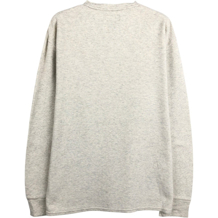 Ralph Lauren POLO RALPH LAUREN Thermal Ron T Waffle Men's L size cotton ivory Vintage Second Hand