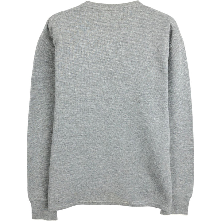 Ralph Lauren POLO RALPH LAUREN Thermal Long T-shirt Waffle Men's M size cotton gray type Vintage Second Hand