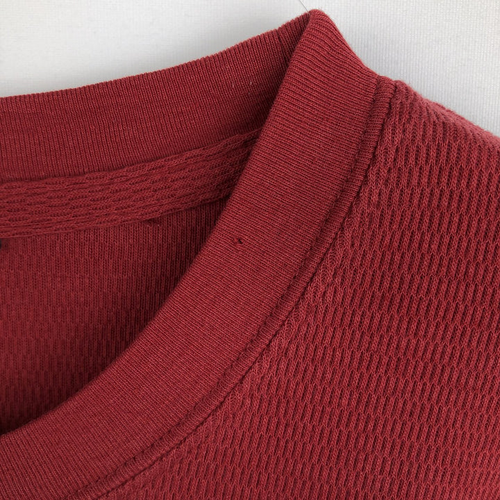 Harley-Davidson Thermal Long-Sleeve T-Shirt, Honeycomb Pattern, Men's Size L (equivalent) unclear burgundy type Vintage Second Hand