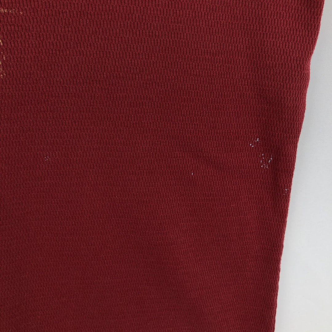 Harley-Davidson Thermal Long-Sleeve T-Shirt, Honeycomb Pattern, Men's Size L (equivalent) unclear burgundy type Vintage Second Hand