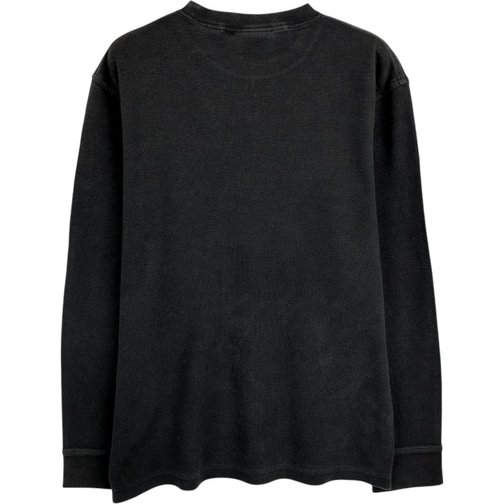 90'S Timberland Thermal Long-Sleeve T-Shirt, Waffle Pattern, Men's Size S (Equivalent), Vintage cotton black type Vintage Second Hand