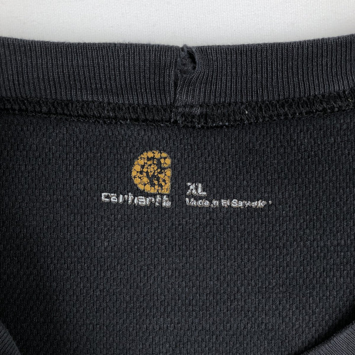Carhartt Thermal Long T-shirt Men's XL size cotton black type Vintage Second Hand