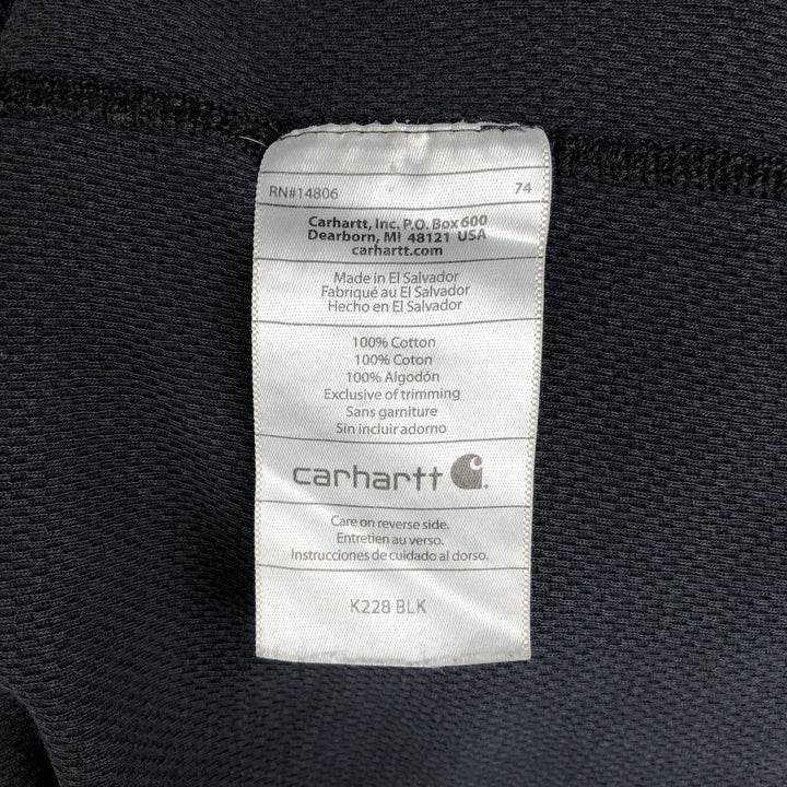 Carhartt Thermal Long T-shirt Men's XL size cotton black type Vintage Second Hand