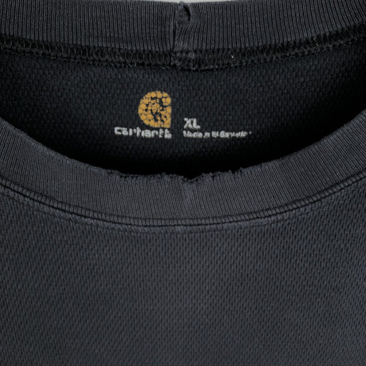 Carhartt Thermal Long T-shirt Men's XL size cotton black type Vintage Second Hand