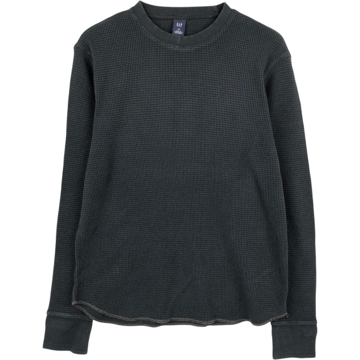 GAP Thermal Long T-Shirt, Men's Size M cotton black type Vintage Second Hand