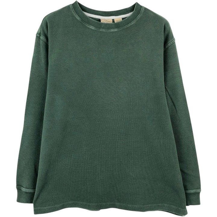 90s-00'S LLBean Thermal Long T-Shirt, Waffle, Men's Size L, Vintage cotton green type Vintage Second Hand