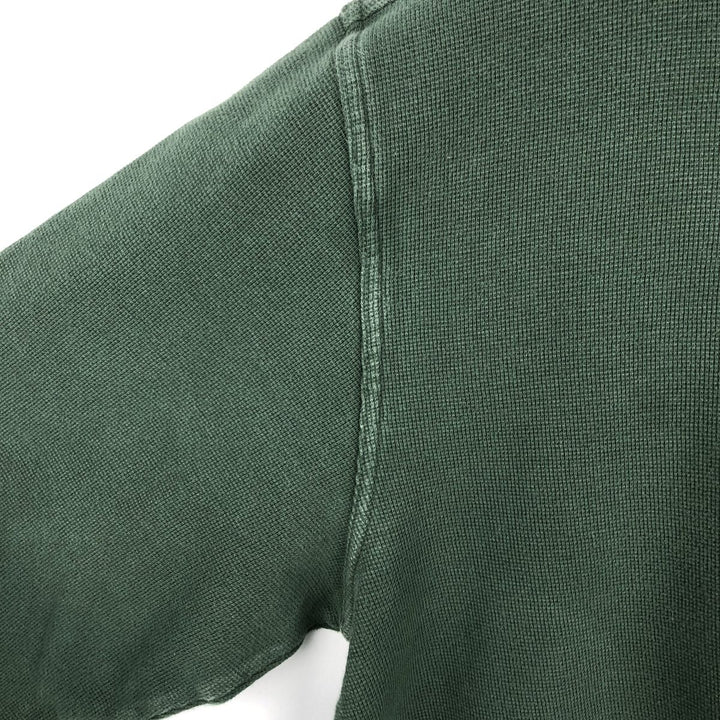 90s-00'S LLBean Thermal Long T-Shirt, Waffle, Men's Size L, Vintage cotton green type Vintage Second Hand