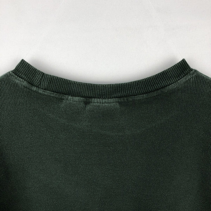 90s-00'S LLBean Thermal Long T-Shirt, Waffle, Men's Size L, Vintage cotton green type Vintage Second Hand
