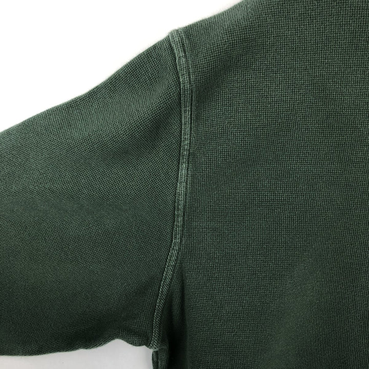 90s-00'S LLBean Thermal Long T-Shirt, Waffle, Men's Size L, Vintage cotton green type Vintage Second Hand