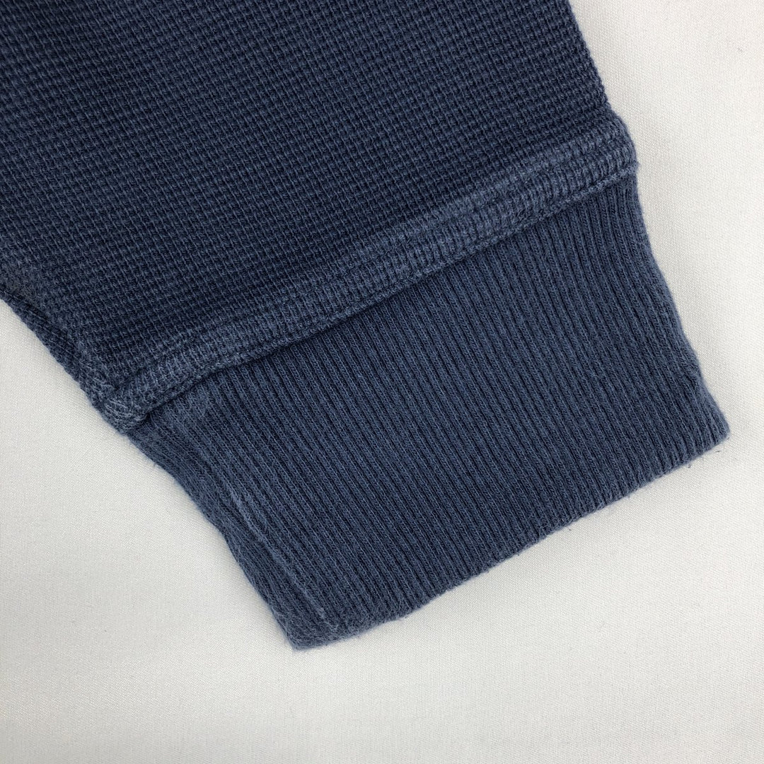 LLBean Men's Thermal Long T-Shirt (Size L) cotton blue type Vintage Second Hand