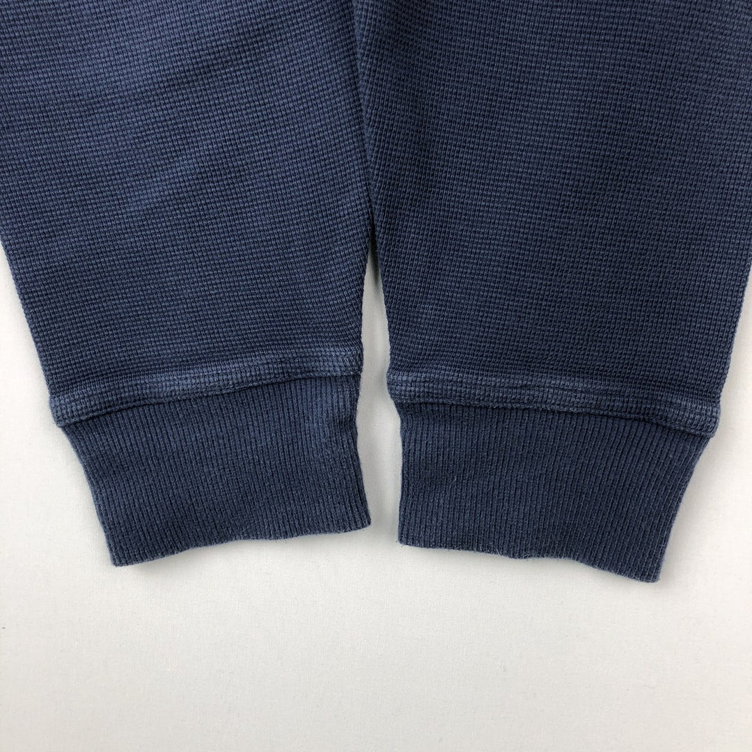 LLBean Men's Thermal Long T-Shirt (Size L) cotton blue type Vintage Second Hand