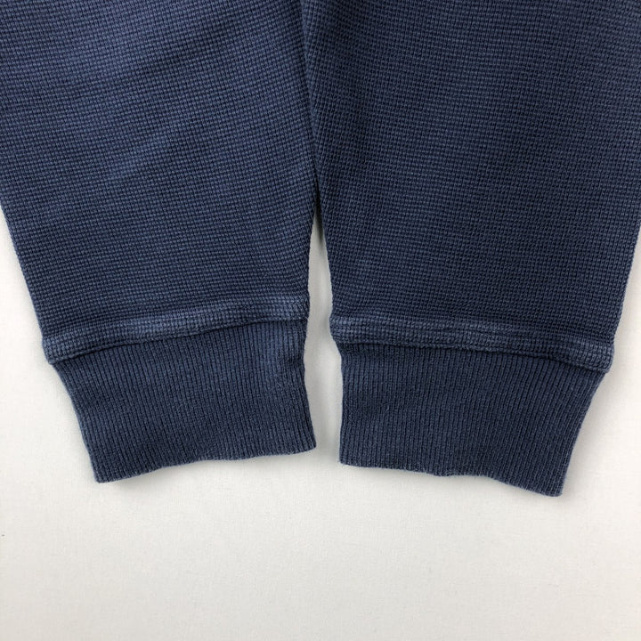 LLBean Men's Thermal Long T-Shirt (Size L) cotton blue type Vintage Second Hand