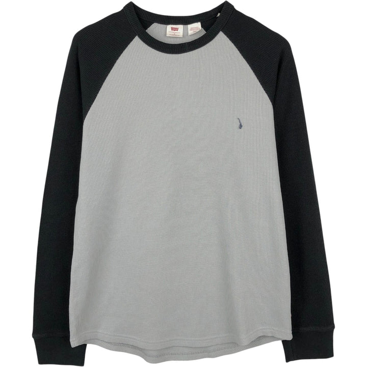 Levi's Thermal Long-Sleeve T-Shirt, Men's Size M cotton white type Vintage Second Hand