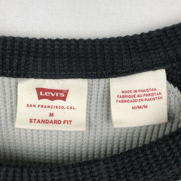 Levi's Thermal Long-Sleeve T-Shirt, Men's Size M cotton white type Vintage Second Hand