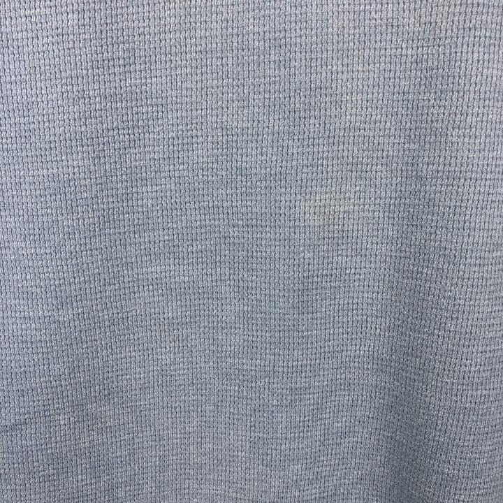Eddie Bauer Thermal Long-Sleeve T-Shirt, Honeycomb Pattern, Men's Size L (approx.) cotton Blue type light blue Vintage Second Hand