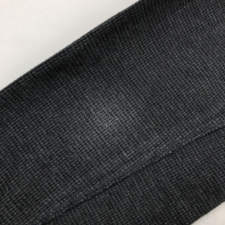 Eddie Bauer Men's Thermal Long Sleeve T-Shirt, Waffle Henley, Size L cotton Charcoal Vintage Second Hand