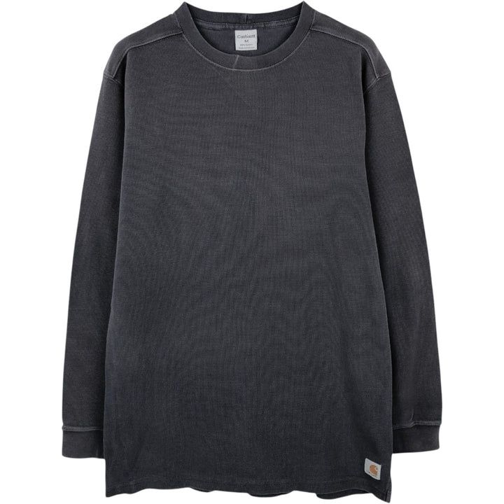 Carhartt Thermal Long T-Shirt, Men's Size Medium cotton Charcoal Vintage Second Hand