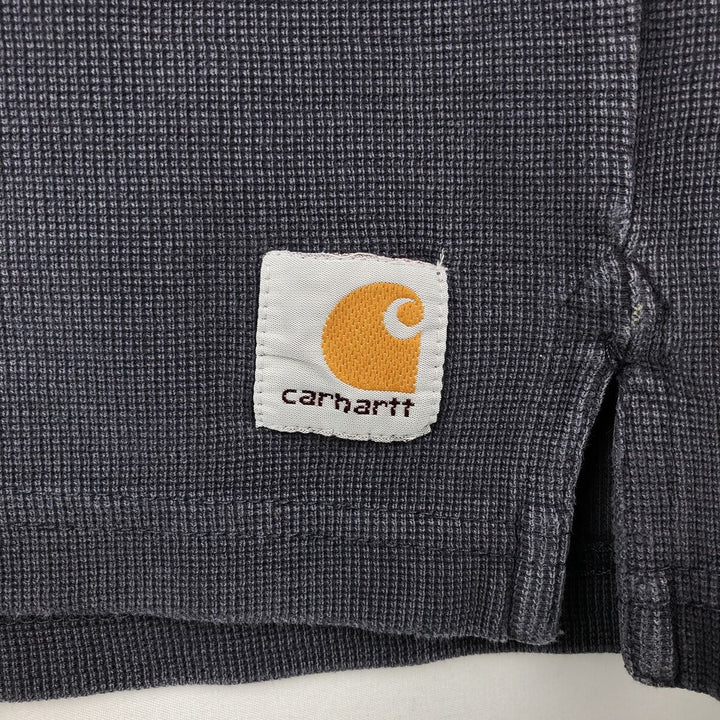 Carhartt Thermal Long T-Shirt, Men's Size Medium cotton Charcoal Vintage Second Hand