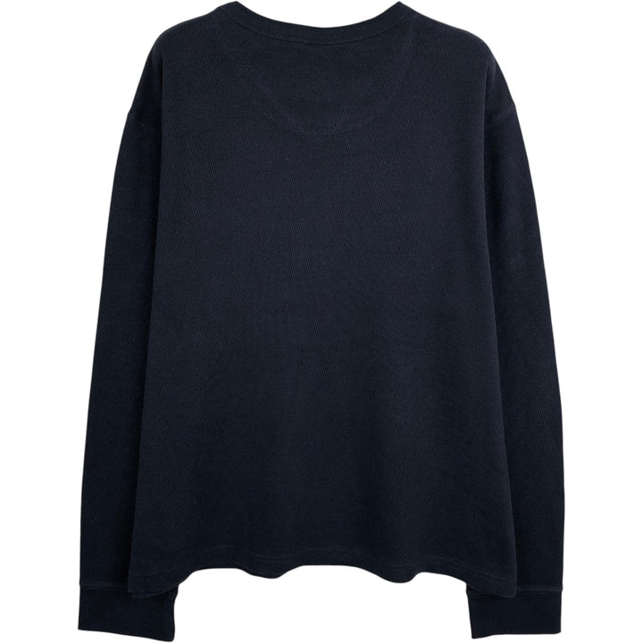 GAP Thermallon T-shirt, Honeycomb, Men's L size cotton navy blue type Vintage Second Hand