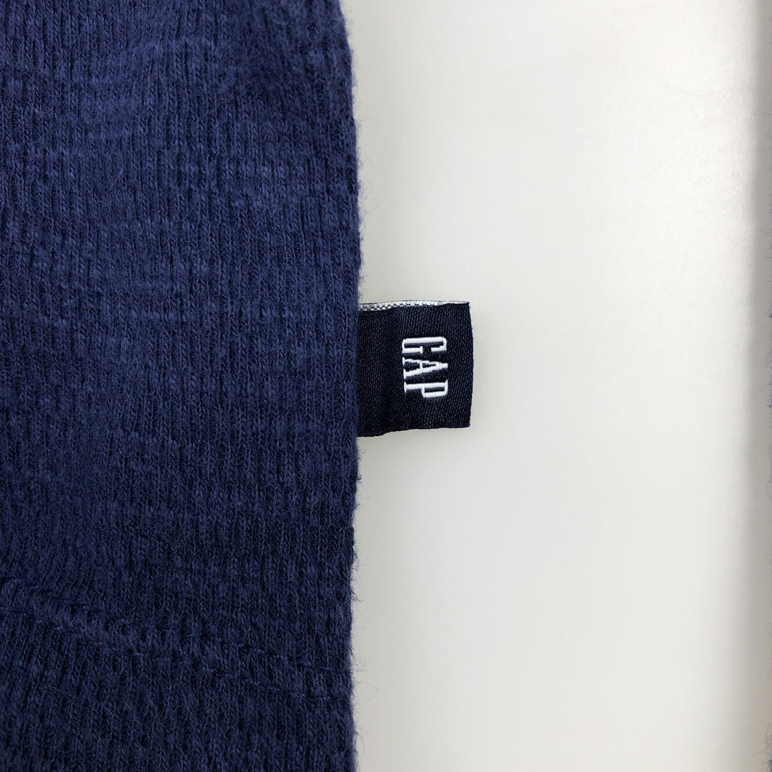 GAP Thermallon T-shirt, Honeycomb, Men's XL cotton navy blue type Vintage Second Hand