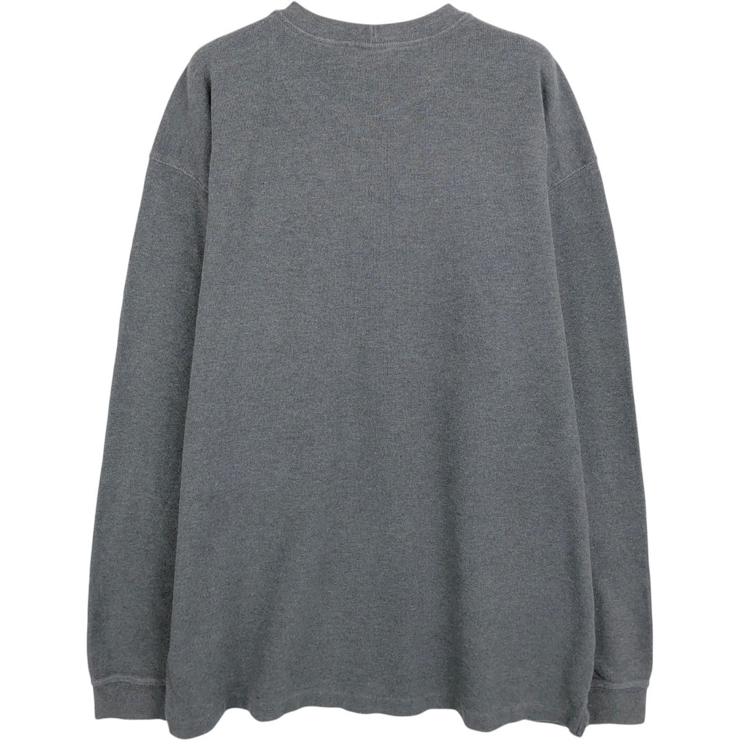 Carhartt Thermal Long T-Shirt, Waffle, Men's Size L cotton gray type Vintage Second Hand