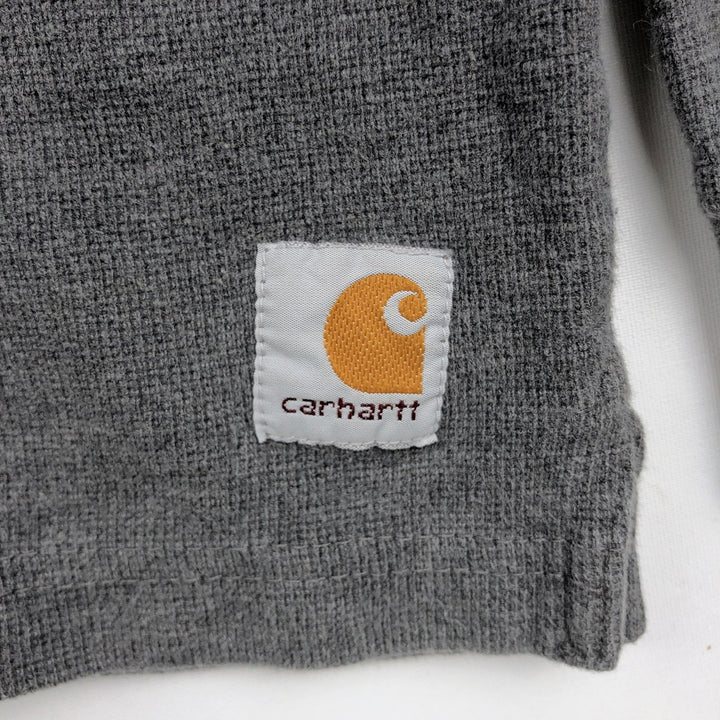 Carhartt Thermal Long T-Shirt, Waffle, Men's Size L cotton gray type Vintage Second Hand
