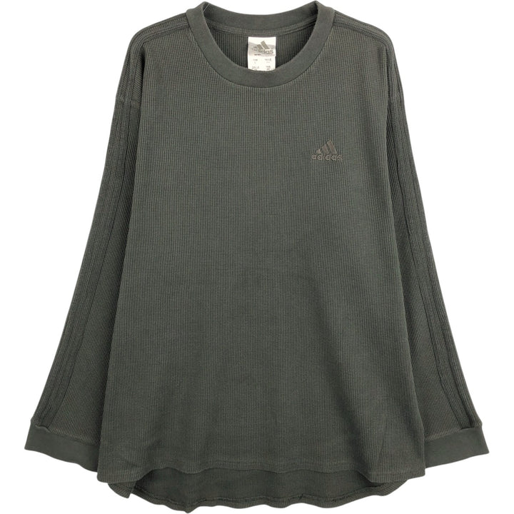 Carhartt Thermal Long T-shirt, Waffle, Men's XL cotton Khaki type Vintage Second Hand