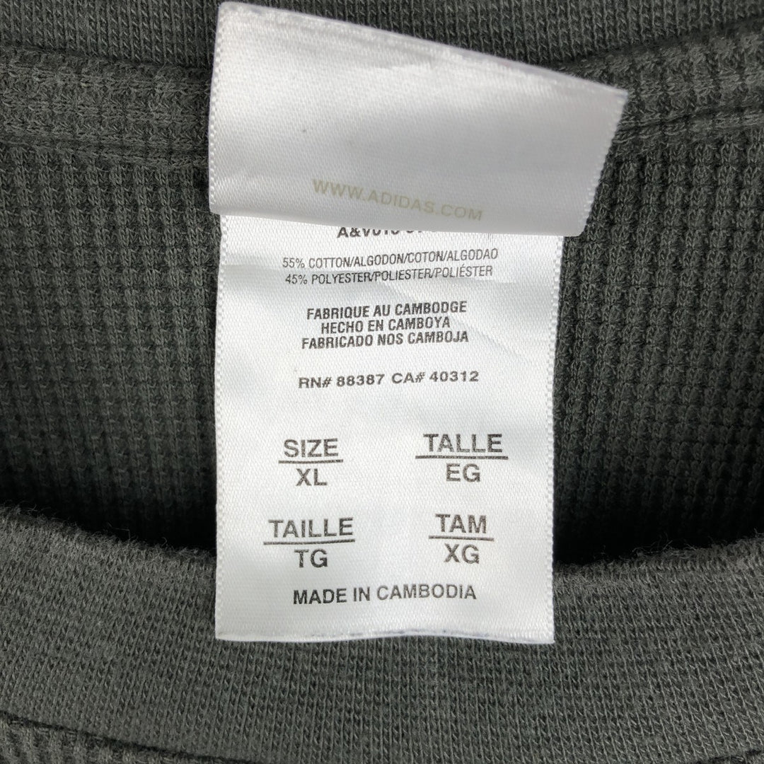 Carhartt Thermal Long T-shirt, Waffle, Men's XL cotton Khaki type Vintage Second Hand