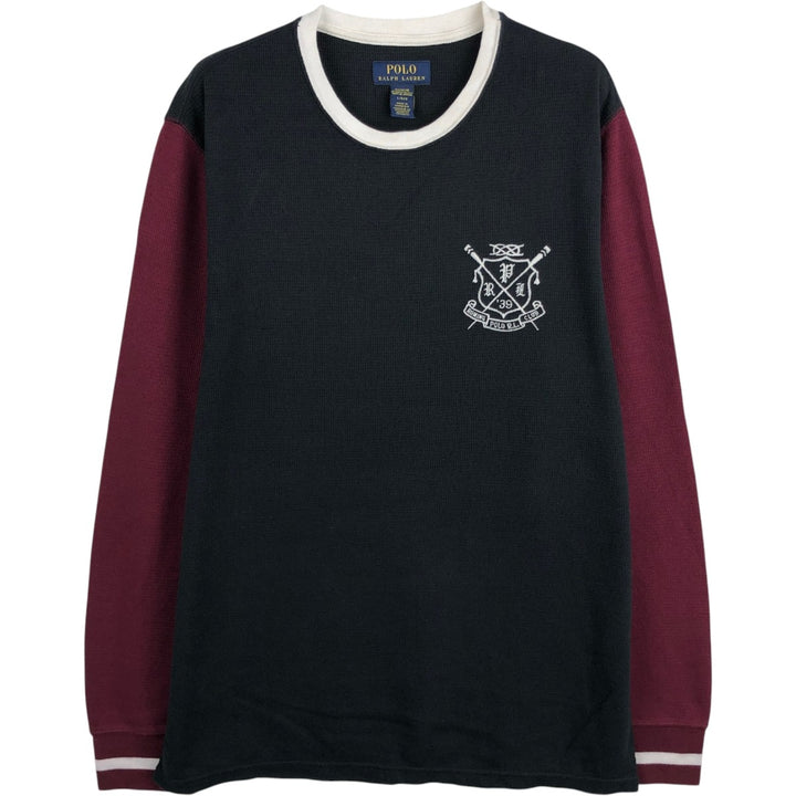 Ralph Lauren POLO RALPH LAUREN SLEEPWEAR Thermal Long T-Shirt, Men's Size L unclear black type Vintage Second Hand