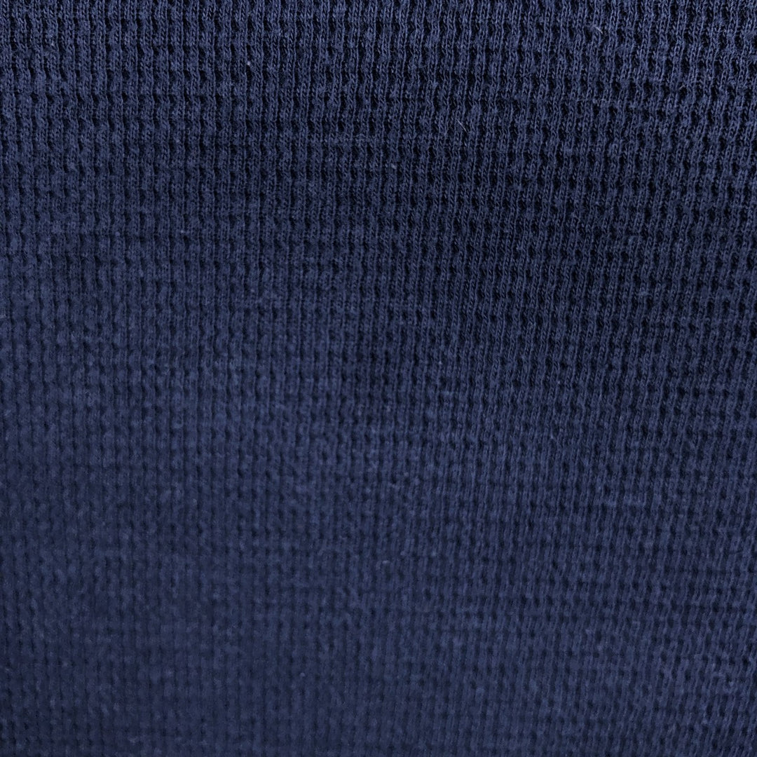 Ralph Lauren POLO RALPH LAUREN SLEEPWEAR Polo Bear Thermal Long-Sleeve T-Shirt Honeycomb Men's XXL equivalent cotton navy blue type Vintage Second Hand