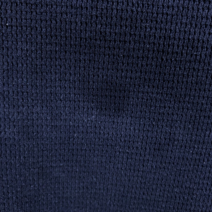 Ralph Lauren POLO RALPH LAUREN SLEEPWEAR Polo Bear Thermal Long-Sleeve T-Shirt Honeycomb Men's XXL equivalent cotton navy blue type Vintage Second Hand