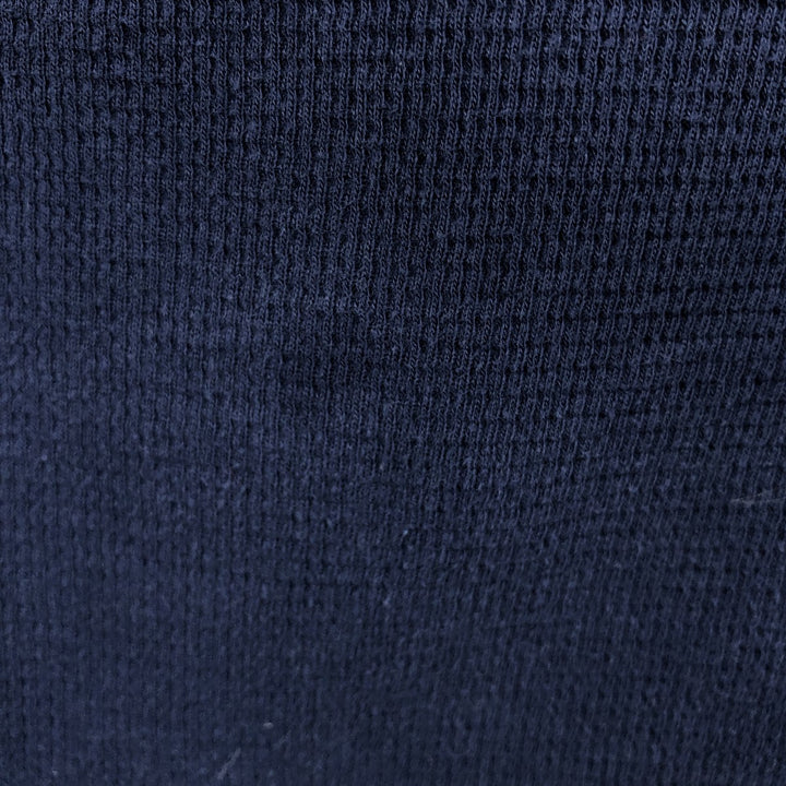 Ralph Lauren POLO RALPH LAUREN SLEEPWEAR Polo Bear Thermal Long-Sleeve T-Shirt Honeycomb Men's XXL equivalent cotton navy blue type Vintage Second Hand