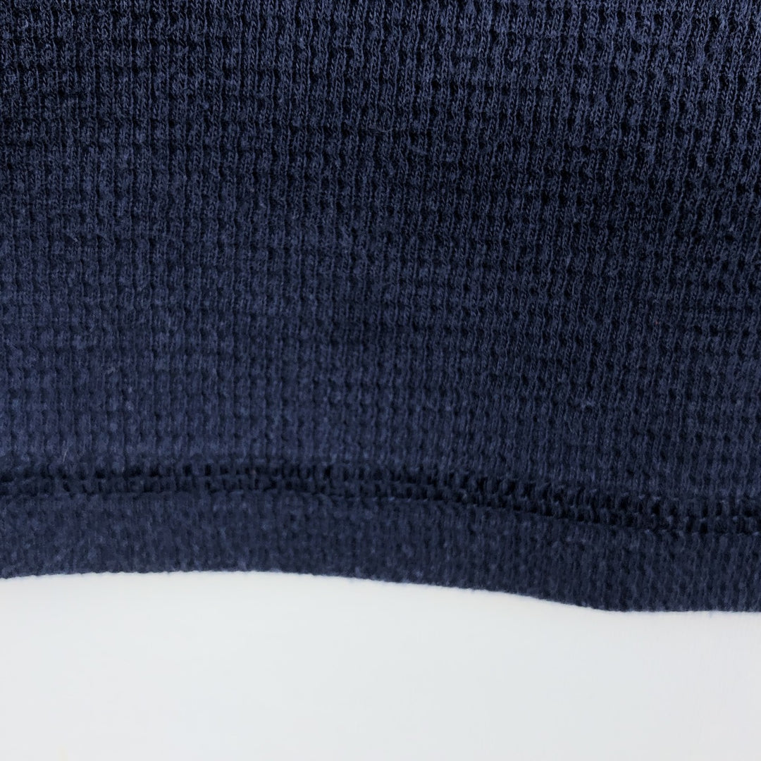 Ralph Lauren POLO RALPH LAUREN SLEEPWEAR Polo Bear Thermal Long-Sleeve T-Shirt Honeycomb Men's XXL equivalent cotton navy blue type Vintage Second Hand