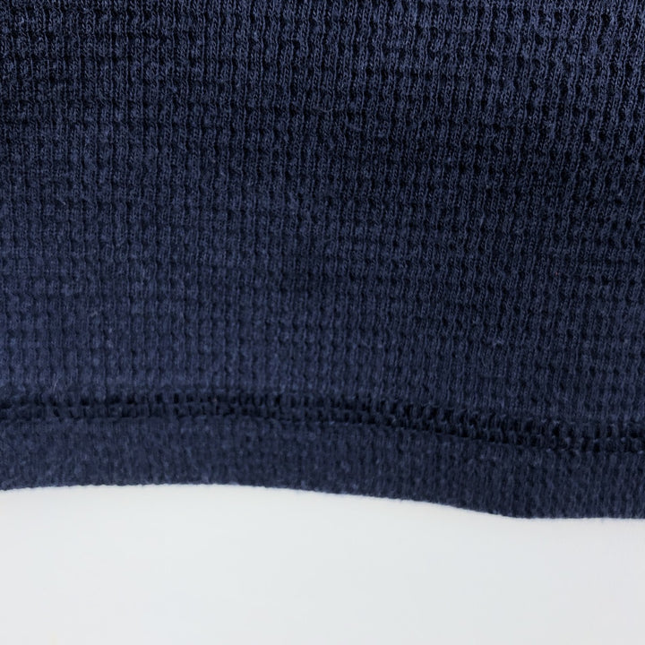 Ralph Lauren POLO RALPH LAUREN SLEEPWEAR Polo Bear Thermal Long-Sleeve T-Shirt Honeycomb Men's XXL equivalent cotton navy blue type Vintage Second Hand