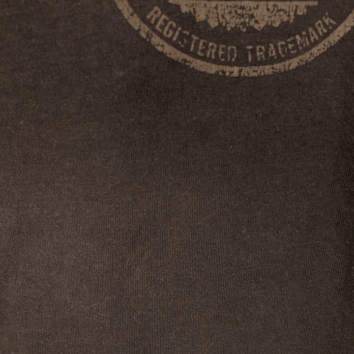 Dickies short-sleeved logo t-shirt, men's size L (approx.) cotton brown type Vintage Second Hand