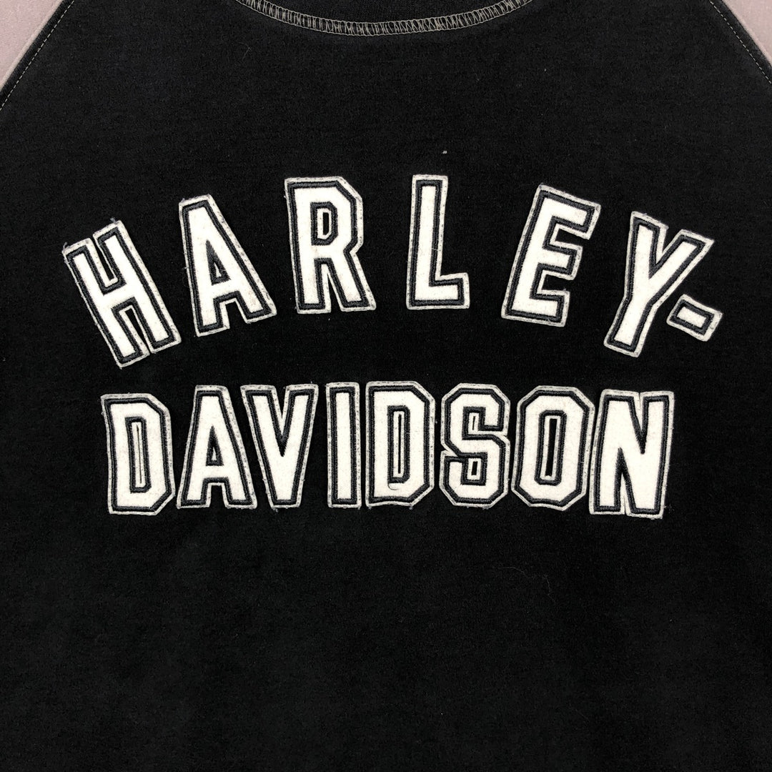 Harley-Davidson Motorcycle Long Sleeve T-Shirt, Men's Size XL cotton black type Vintage Second Hand