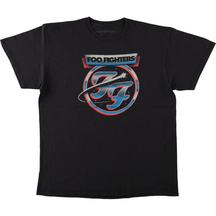 Foo Fighters Band T-Shirt, Men's Size L cotton black type Vintage Second Hand