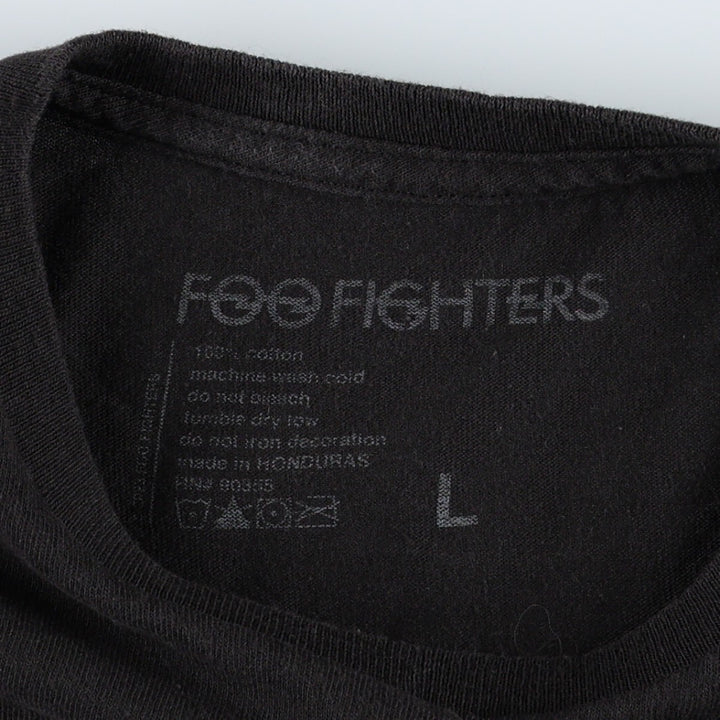 Foo Fighters Band T-Shirt, Men's Size L cotton black type Vintage Second Hand