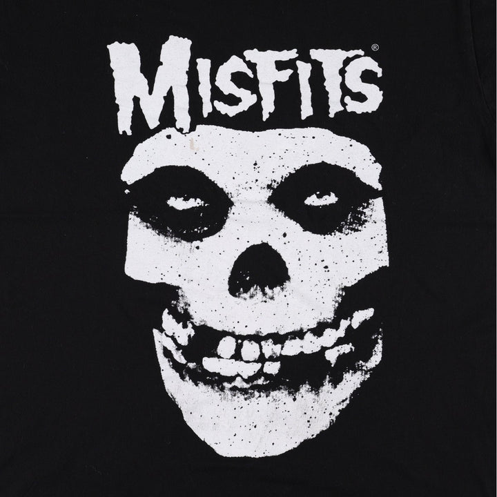 MISFITS Misfits Band T-shirt, Band T, Men's L size cotton black type Vintage Second Hand