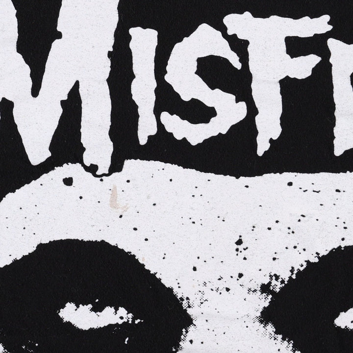 MISFITS Misfits Band T-shirt, Band T, Men's L size cotton black type Vintage Second Hand