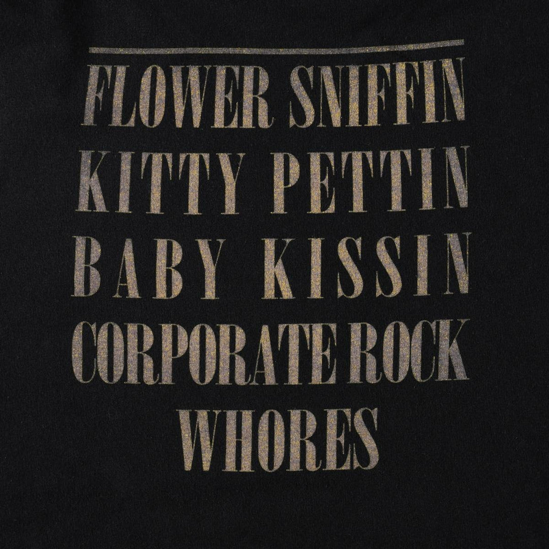 Gildan GILDAN NIRVANA Nirvana Band T-shirt Band T Men's L size cotton black type Vintage Second Hand