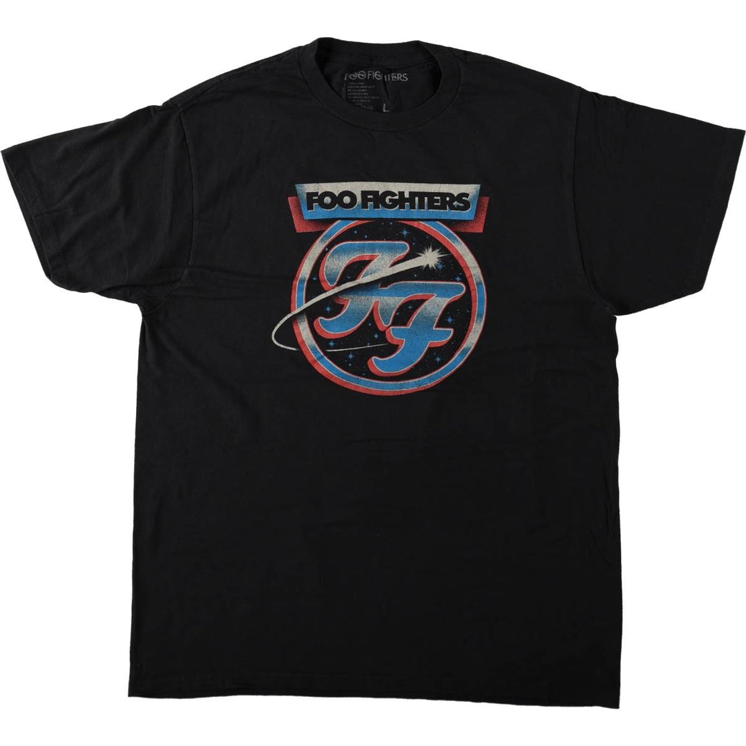 Foo Fighters Band T-Shirt, Men's Size L cotton black type Vintage Second Hand