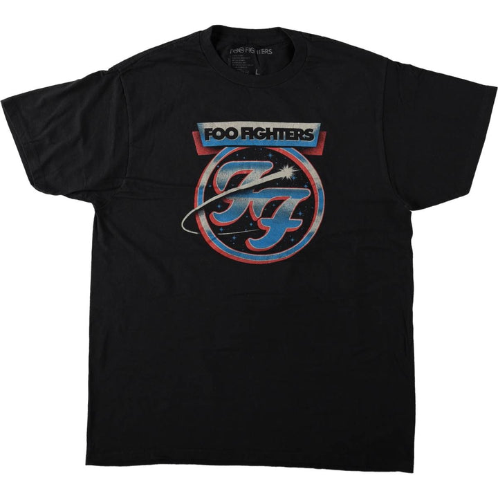 Foo Fighters Band T-Shirt, Men's Size L cotton black type Vintage Second Hand