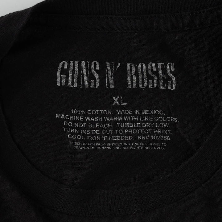 Guns N' Roses Band T-shirt, Band T, Men's XL size cotton black type Vintage Second Hand