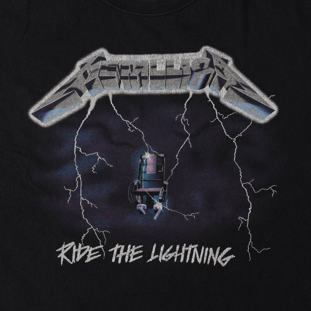 METALLICA Metallica Band T-shirt Band T Men's XL size cotton black type Vintage Second Hand