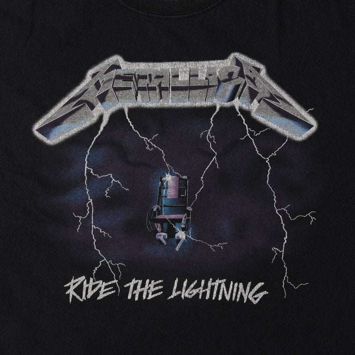 METALLICA Metallica Band T-shirt Band T Men's XL size cotton black type Vintage Second Hand